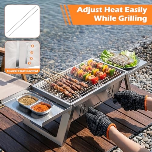 Compact Folding Charcoal BBQ for Camping, Picnic & Garden – product image 10