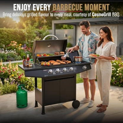 CosmoGrill Original 4+1 Burner Gas BBQ with Side Burner – product image 6