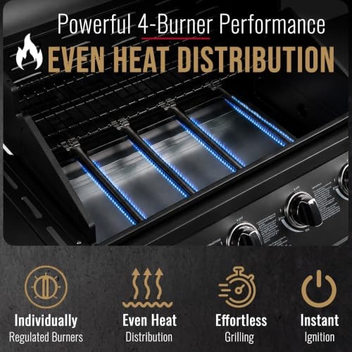 CosmoGrill Original 4+1 Burner Gas BBQ with Side Burner – product image 8