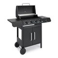 VonHaus 4+1 Burner Gas BBQ with Side Burner & Warming Rack
