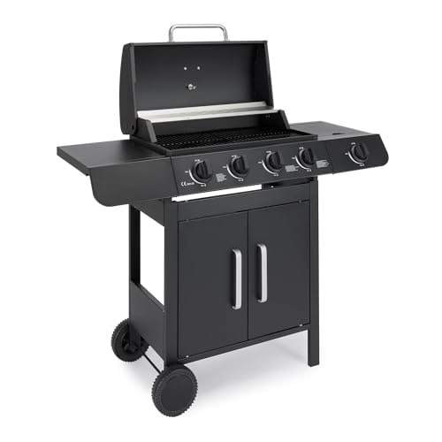 VonHaus 4+1 Burner Gas BBQ with Side Burner & Warming Rack – product image 2