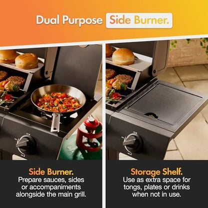 VonHaus 4+1 Burner Gas BBQ with Side Burner & Warming Rack – product image 10