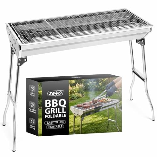 ZENO Folding Portable Charcoal BBQ for Camping & Garden – product image 2