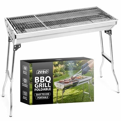 ZENO Folding Portable Charcoal BBQ for Camping & Garden – product image 2