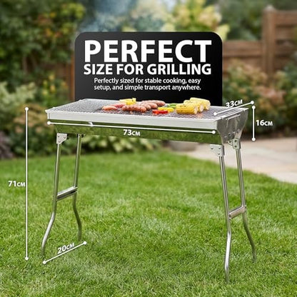 ZENO Folding Portable Charcoal BBQ for Camping & Garden – product image 4