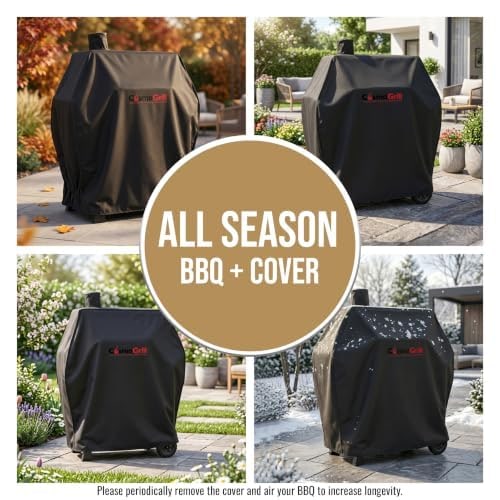 CosmoGrill Outdoor XXL Charcoal Smoker BBQ with Cover – product image 2