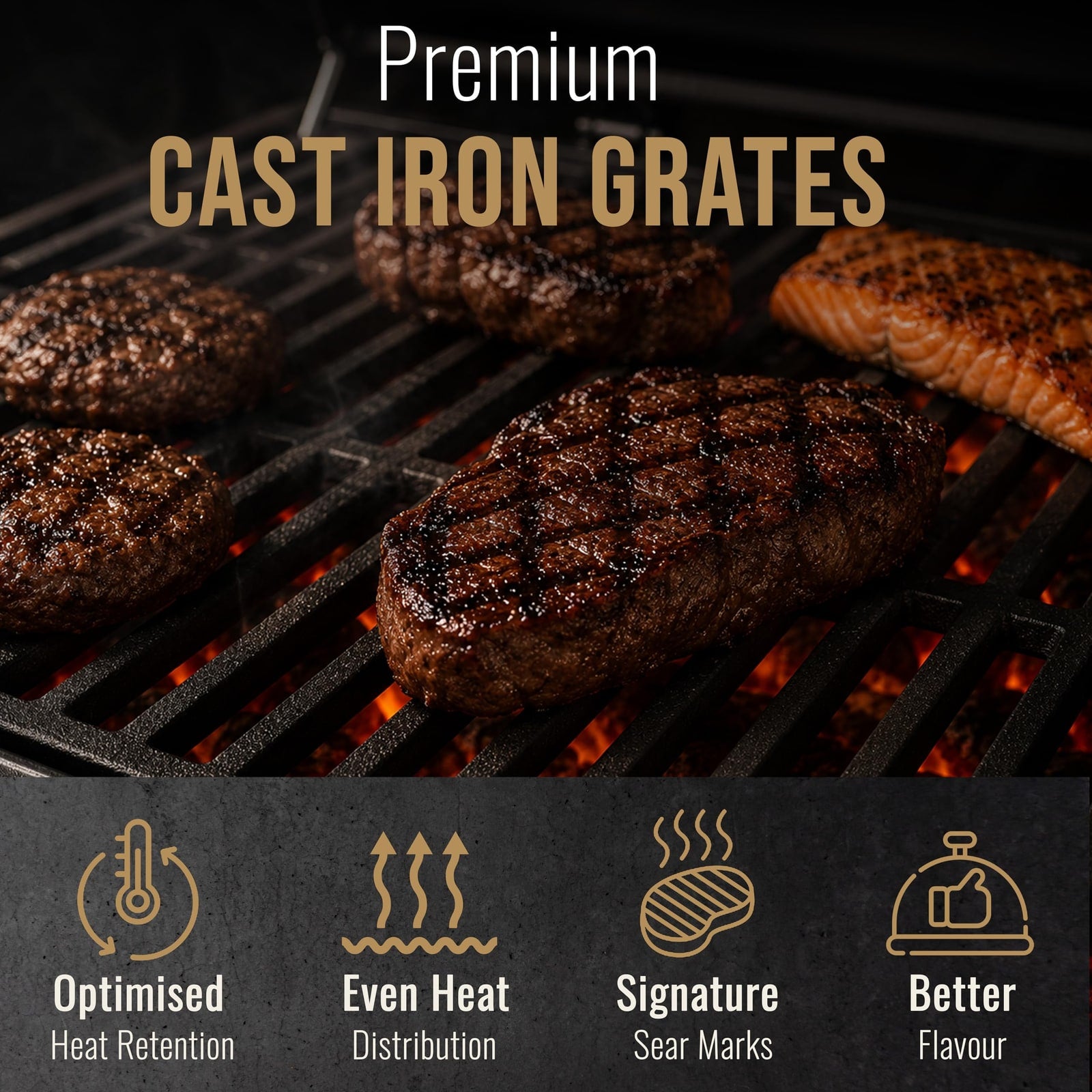 CosmoGrill Outdoor XXL Charcoal Smoker BBQ with Cover – product image 10