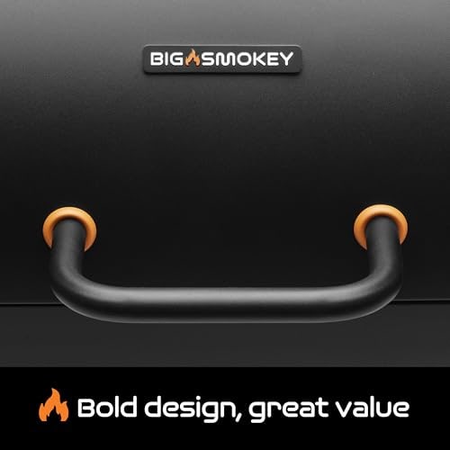 Big Smokey Charcoal Barrel BBQ with Warming Rack & Wheels – product image 12
