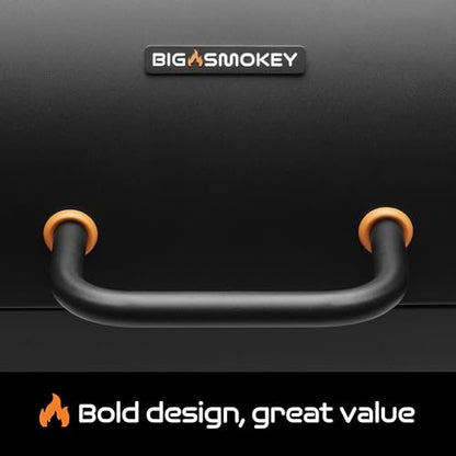 Big Smokey Charcoal Barrel BBQ with Warming Rack & Wheels – product image 12