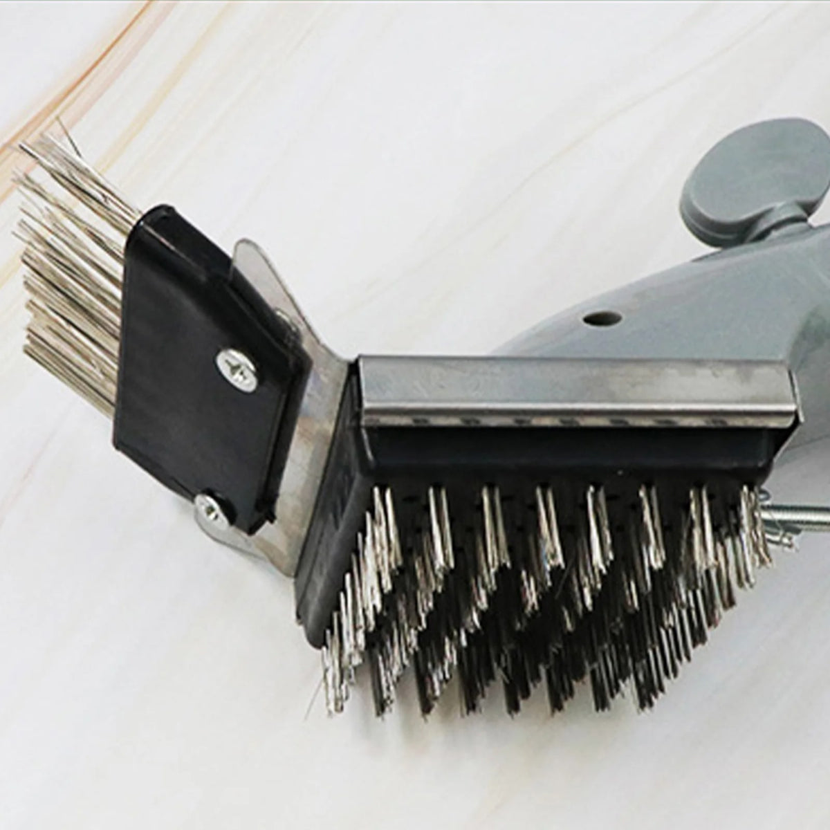 BBQ Grill Cleaning Brush with Steam Function, Stainless Steel, 35cm