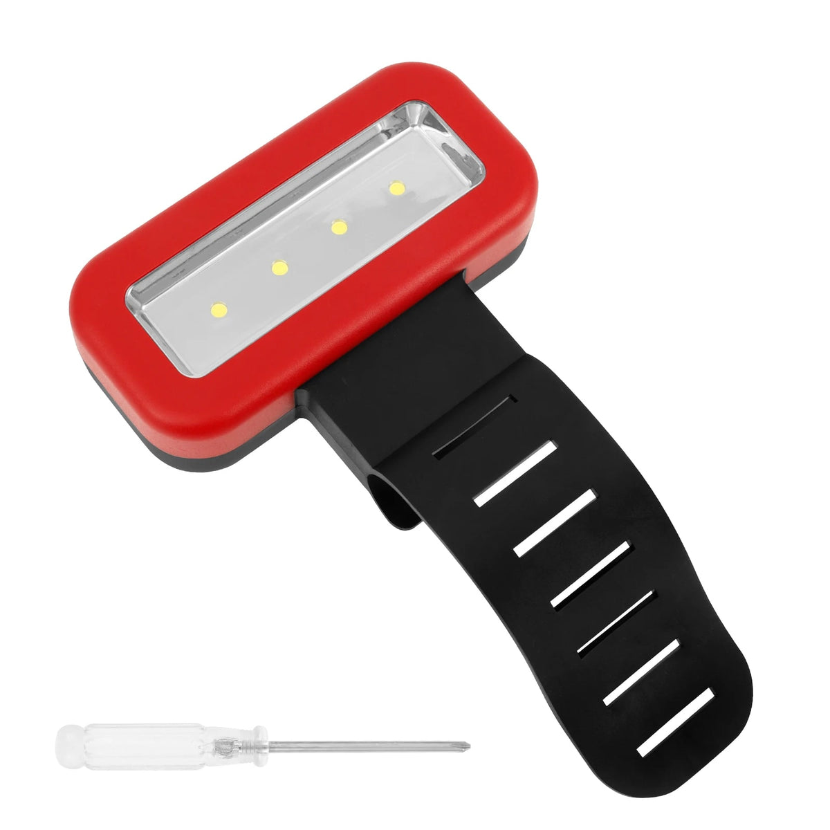 Red LED Grill Light with Strap Mount, 3 Brightness Levels, 2 x AA Battery Powered