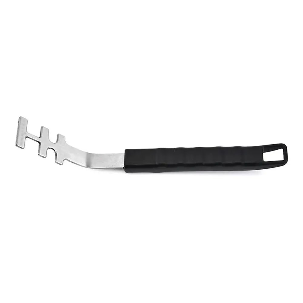 Barbecue Grate Lifter Stainless Steel with Red Resin Handle, 27.5cm
