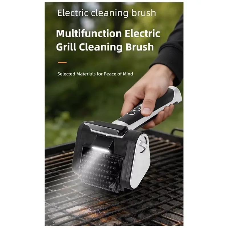 Electric Cordless BBQ Grill Brush Replacement Head, Plastic