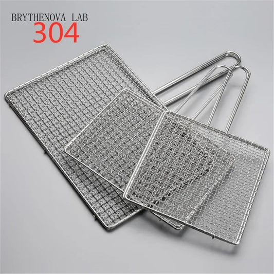 304 Stainless Steel BBQ Mesh Grill Rack, 12 Sizes and Colours