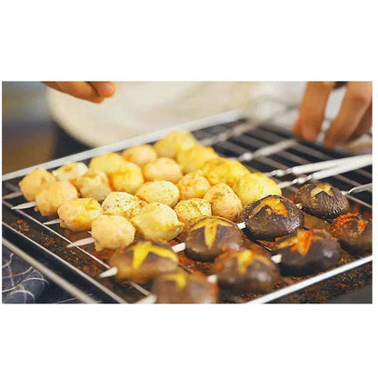 Stainless Steel BBQ Skewers with Wooden Handles, 6 Pack, 42cm or 55cm