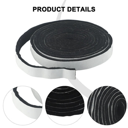Fire-Resistant Fibre BBQ Grill Sealing Tape, About 0.3cm x 3mm x 2