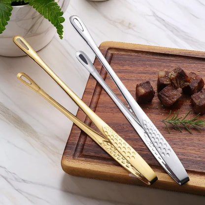 28cm Metal BBQ Tongs for Cooking, Grilling and Serving
