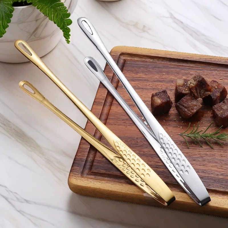 28cm Metal BBQ Tongs for Cooking, Grilling and Serving