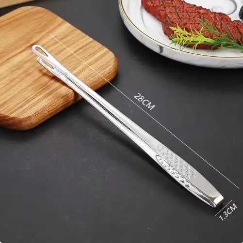 28cm Metal BBQ Tongs for Cooking, Grilling and Serving