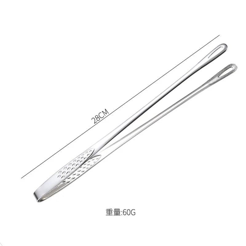 28cm Metal BBQ Tongs for Cooking, Grilling and Serving - a