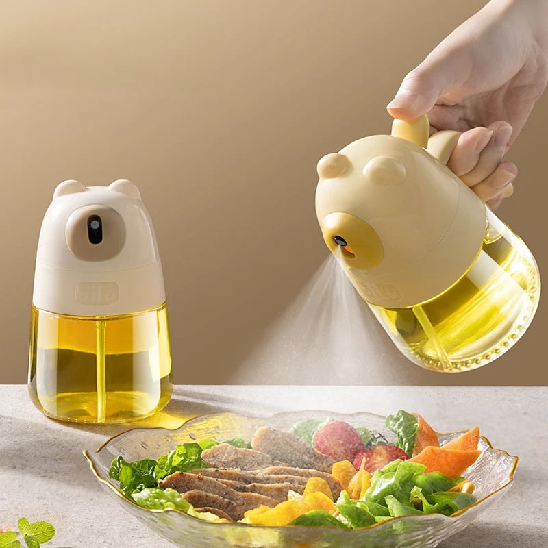 JETTING Glass Oil Spray Dispenser, Press Type, 8.6 x 14cm
