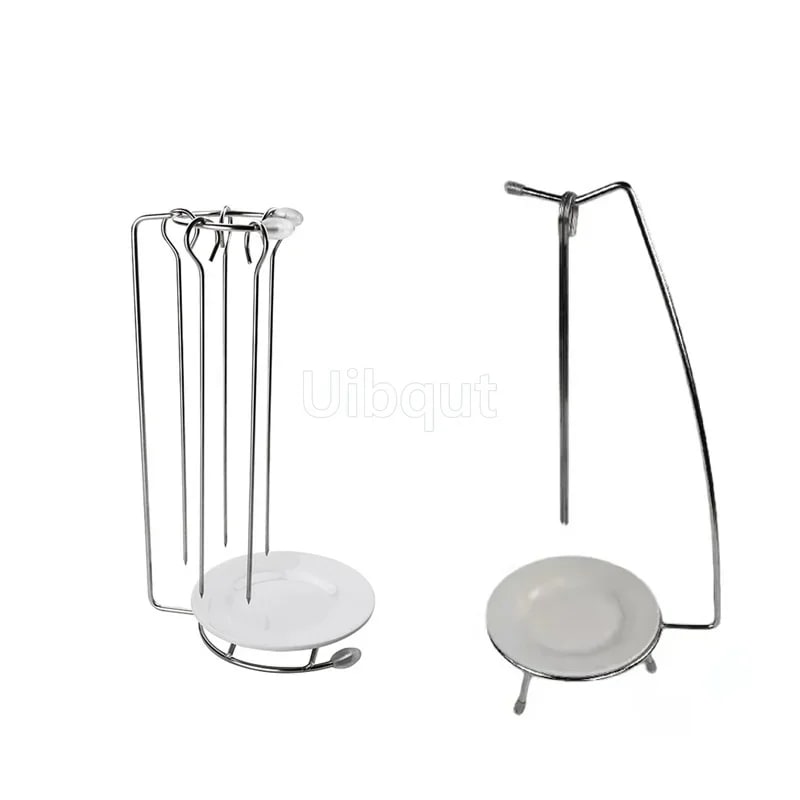Metal Kebab Barbecue Rack with Skewer Stand and Serving Tray, B4131