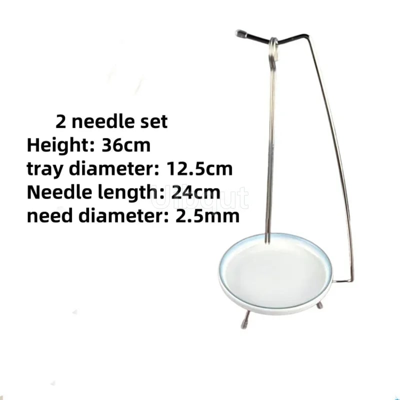 Metal Kebab Barbecue Rack with Skewer Stand and Serving Tray, B4131 - 5