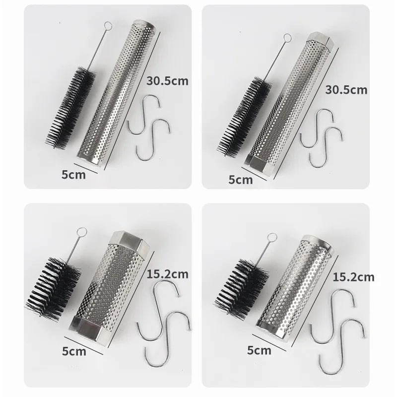 Stainless Steel BBQ Smoker Tube for Gas Grills, 6in or 12in