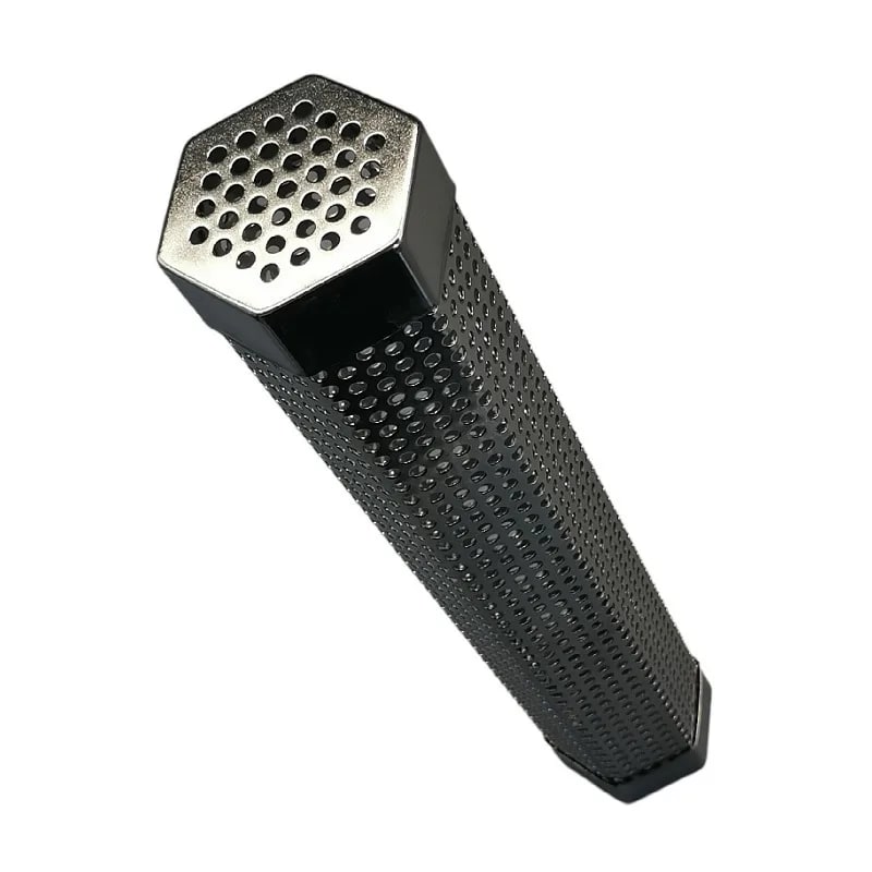 Stainless Steel BBQ Smoker Tube for Gas Grills, 6in or 12in - Hex 12in Single Tube
