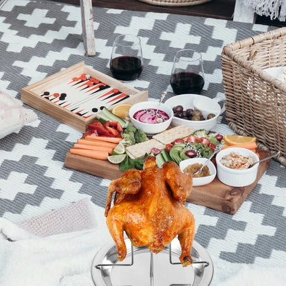Chicken Grill Rack 19 x 19 x 17cm for Oven and Outdoor Barbecue Cooking