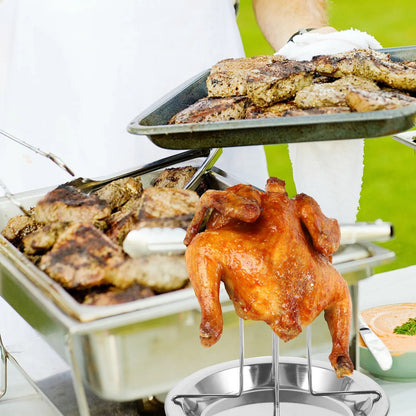 Chicken Grill Rack 19 x 19 x 17cm for Oven and Outdoor Barbecue Cooking