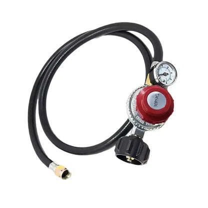 Propane Regulator with Gauge and 4ft Hose, Adjustable 0-30 PSI
