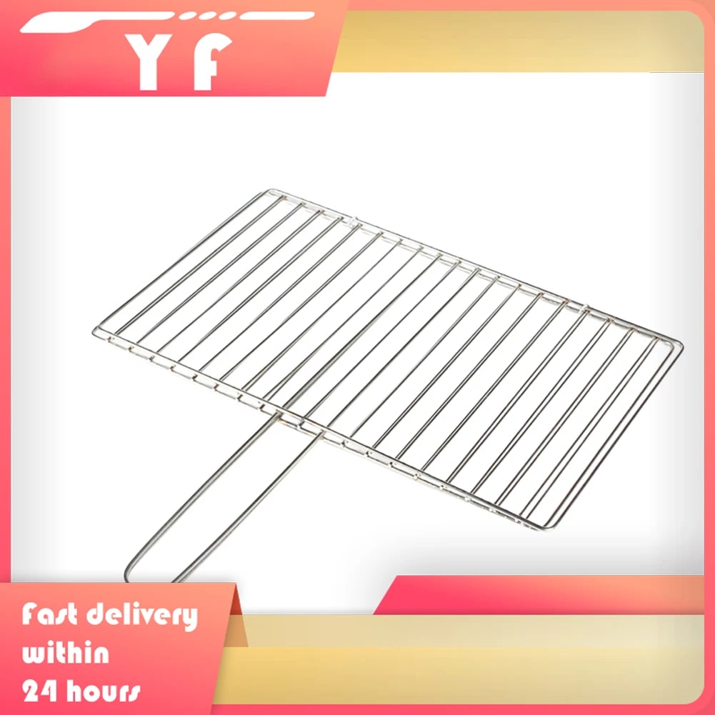 Stainless Steel BBQ Grilling Basket for Fish and Meat, Foldable, 24 x 35cm or 24 x 39cm