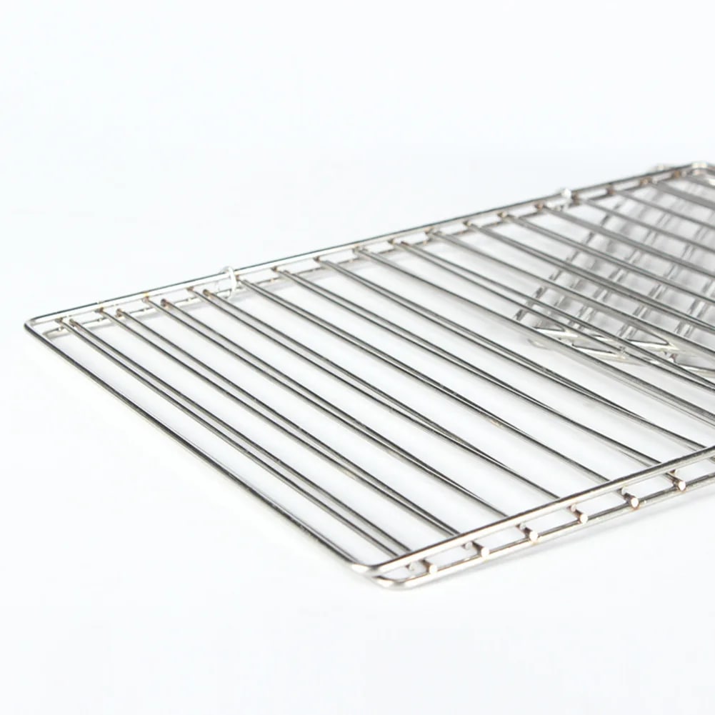 Stainless Steel BBQ Grilling Basket for Fish and Meat, Foldable, 24 x 35cm or 24 x 39cm