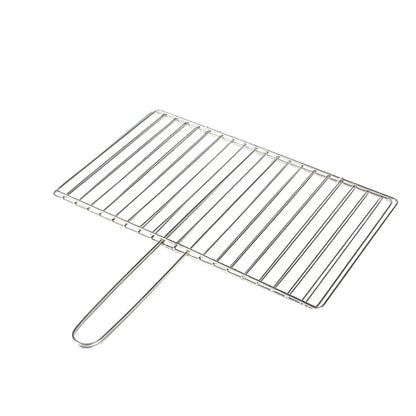 Stainless Steel BBQ Grilling Basket for Fish and Meat, Foldable, 24 x 35cm or 24 x 39cm - vertical bar 24x35cm
