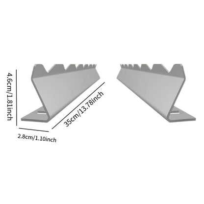 Stainless Steel BBQ Skewer Rack Set, 35cm Supports for Kebab Grilling