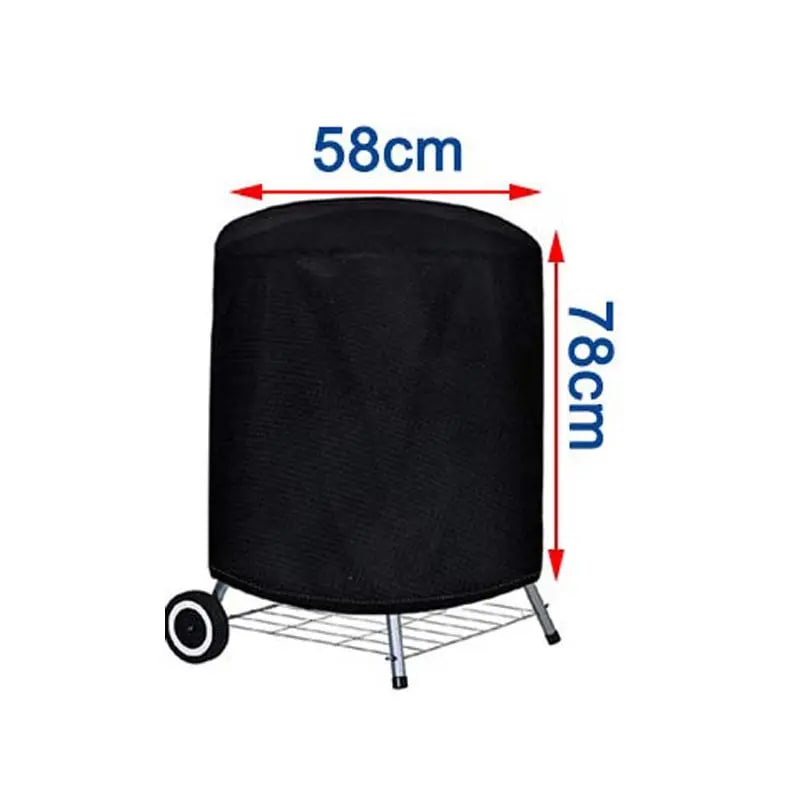 BBQ Grill Cover, 210D Oxford Cloth Waterproof Outdoor Cover, 5 Sizes - 58x78cm