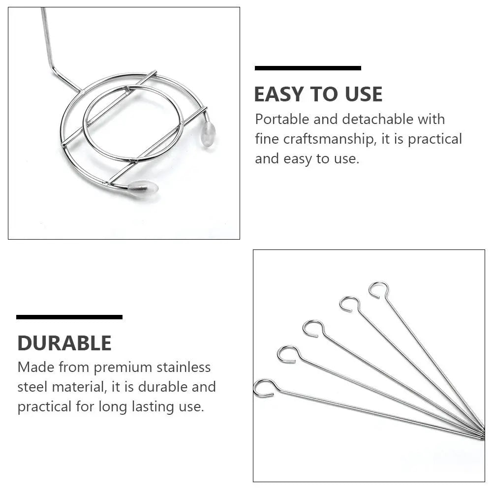 Barbecue Kebab Hanging Rack, 2 Sets, 28cm, Assorted Colour