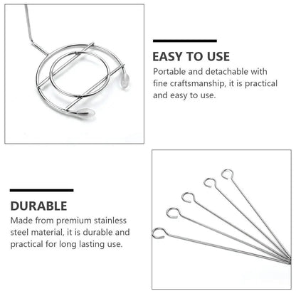 Barbecue Kebab Hanging Rack, 2 Sets, 28cm, Assorted Colour
