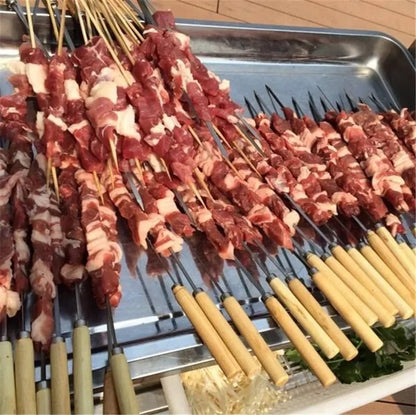 Kebab Skewer Maker Box, PP Plastic BBQ Meat Skewer Tool, 19cm
