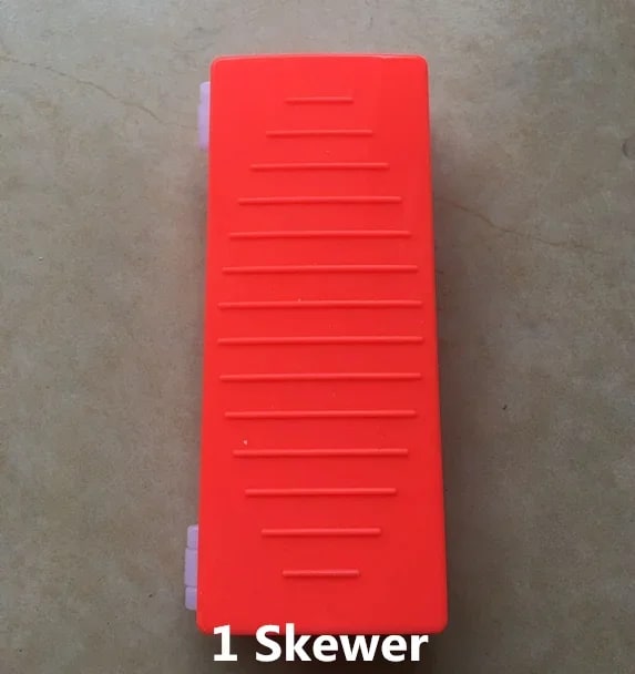 Kebab Skewer Maker Box, PP Plastic BBQ Meat Skewer Tool, 19cm - 1 Skewer