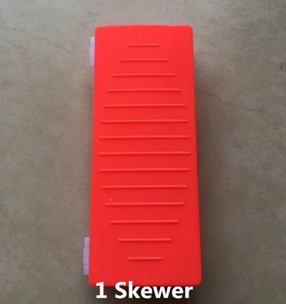Kebab Skewer Maker Box, PP Plastic BBQ Meat Skewer Tool, 19cm - 1 Skewer