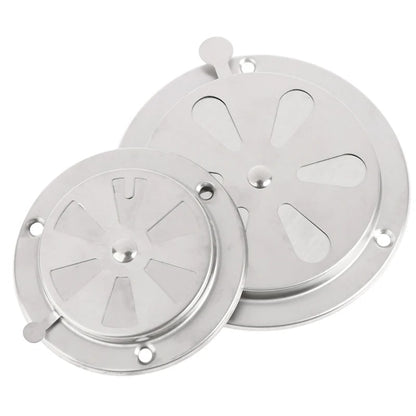 Adjustable Round Louver Vent Grille for BBQ Grill, Smoker and Stove, 95mm or 125mm