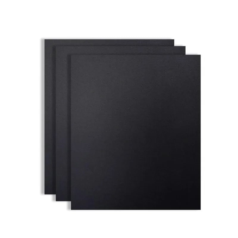 Reusable Non-Stick BBQ Grill Mat 33 x 40cm Black Baking Sheet