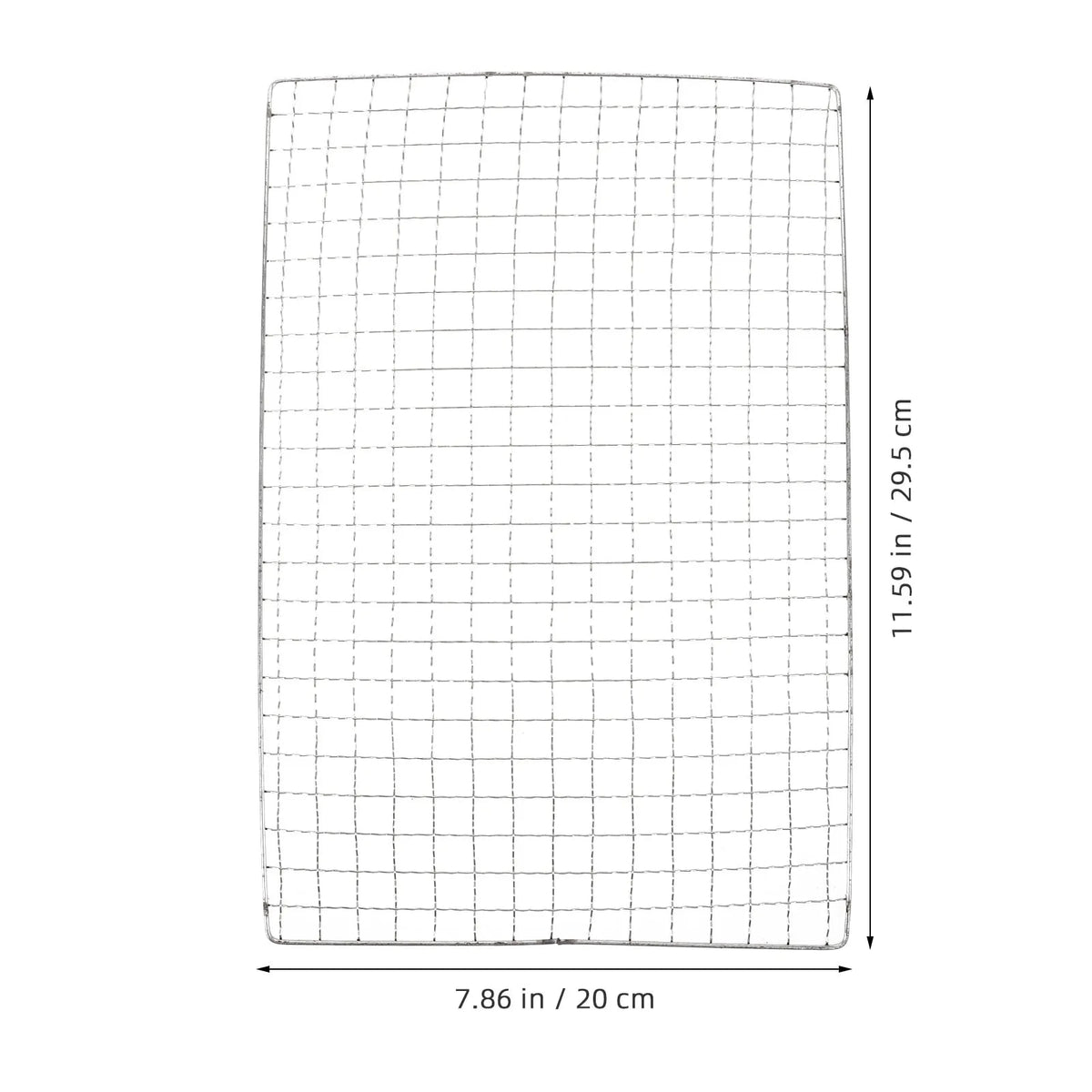 5-Piece BBQ Grilling Mesh Mats, Silver, 29.5 x 20cm