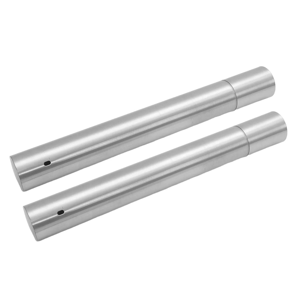 ROSENICE Stainless Steel BBQ Skewer Storage Tubes, 2 Pack, Silver, 40.5cm