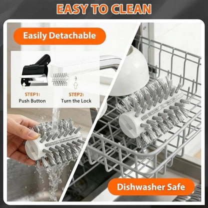 Electric BBQ Grill Cleaning Brush, 304 Stainless Steel, 800 RPM, 2000 mAh