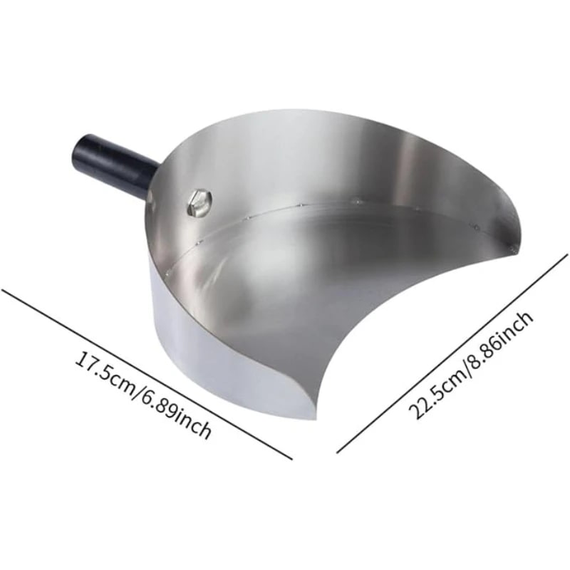 Stainless Steel BBQ Meat Shovel Tray Turner, 17.5 x 22.5 cm
