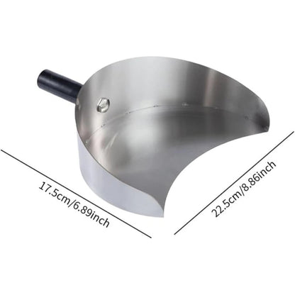Stainless Steel BBQ Meat Shovel Tray Turner, 17.5 x 22.5 cm