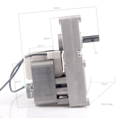 Replacement Feed Motor for Louisiana Grills LG6030 Pellet Grill, 120V 60Hz